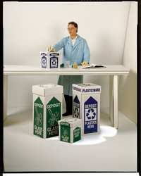 TREE ENTERPRISES LLC 4YMN7 GLASS DISPOSAL BOX BENCHTOP 8X8X10 PK6