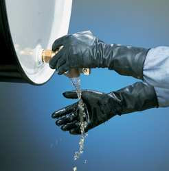 HONEYWELL B131R/9 CHEMICAL RESISTANT GLOVE 13 MIL SZ 9 PR