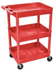 EBSCO INDUSTRIES INC. DBA LUXOR STC111-13W633 UTILITY CART 300 LB CAP. PE 2 SHELVES