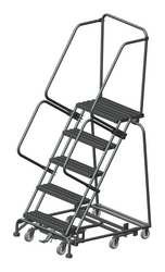 BALLYMORE WA-AD-053214G LOCKSTEP ROLLING LADDER,STEEL,50 IN.H