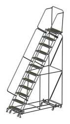 BALLYMORE WA-AD-123214R LOCKSTEP ROLLING LADDER,STEEL,120 IN.H