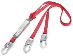 PROTECTA 1342001 LANYARD 2 LEG POLYESTER RED
