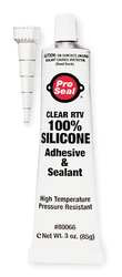 PROSEAL 80066 RTV SILICONE SEALANT,3 OZ TUBE,CLEAR