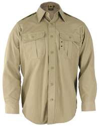 PROPPER F530238250M2 TACTICAL SHIRT,KHAKI,SIZE M REG