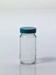 QORPAK GLC-01472 CLEAR GRADUATED MEDIUM ROUNDS WITH GREEN