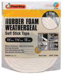 FROST KING R738WHA H3684 SPNGE RUBBER FOAM TAPE 3/8IN.X10 F