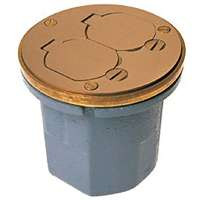 RACO 6224 DUPLEX RECPT WOOD FLOOR BOX