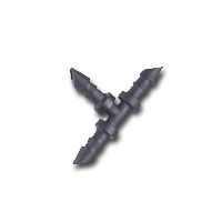 RAIN DRIP R307CT DRIP WATERING BARBED TEE, 1/4-IN., 5-PK.