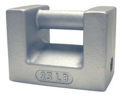 RICE LAKE WEIGHING SYSTEMS 12833TR CALIBRATION WEIGHT,25 LB. NOMINAL MASS