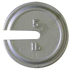 RICE LAKE WEIGHING SYSTEMS 12852TR CALIBRATION WEIGHT 5 LB. POLISHED