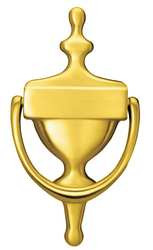 ROCKWOOD MANUFACTURING CO, INC. 611.3 DOOR KNOCKER POLISHED BRASS