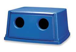 RUBBERMAID COMMERCIAL PRODUCTS FG256L00DBLUE LID RECYCLING BOTTLE & CAN PLAS BLU