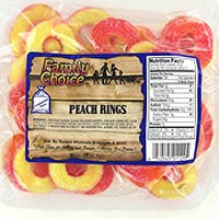 RUCKER'S CANDY 1129 9 OZ PEACH RING