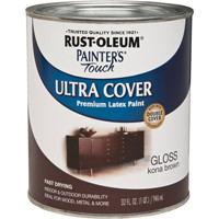 RUST-OLEUM 1977502 PAINT ACRY GLOSS KONA BROWN QT