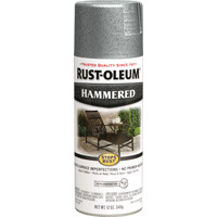RUST-OLEUM 7213830 PAINT SPRAY HAMMERED SLVR 12OZ