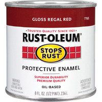 RUST-OLEUM 7765730 PAINT RUST OBS REGAL RED 1/2PT