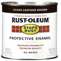 RUST-OLEUM 7775730 PAINT RST OBS LTHR BROWN 1/2PT