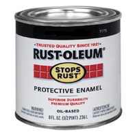 RUST-OLEUM 7777730 PAINT RUST OBS SAT BLACK 1/2PT