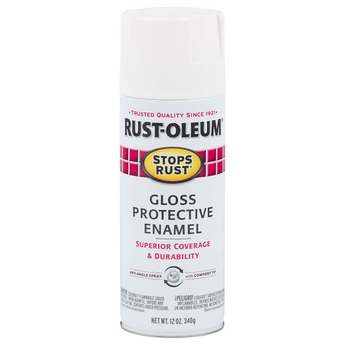 RUST-OLEUM 7792830 PAINT SPRAY GLOSS WHITE 12 OZ