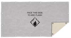 SALSBURY INDUSTRIES ARC48-40PS ARC BLANKET,40KA,4 X 8 FT.,GRAY/KHAKI