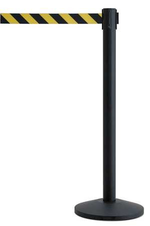 QUEUEWAY QWAYPOST-33-D4 BARRIER POST WITH BELT METAL 7-1/2 FT L