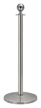 QUEUEWAY QWAY312-3P BALL TOP POST,POLISHED STAINLESS STEEL