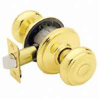 SCHLAGE F10VGEO605 GEORGIAN PASSAGE BRIGHT BRASS