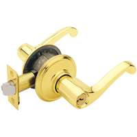 SCHLAGE F51A FLA 605 FLAIR ENTRY LEVER K4 BRT BRASS
