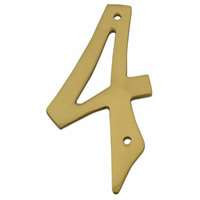 SCHLAGE SC2-3046-605 #4 4IN #4 TRADITION HOUSE NUMBER