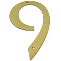 SCHLAGE SC2-3096-605 #9 4IN #9 TRADITION HOUSE NUMBER