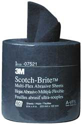 SCOTCH-BRITE 07521 SANDING HAND PAD ROLL ALUM. OXIDE VF