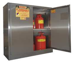 SECURALL A130-SS STAINLESS STEEL FLAMMABLE STORAGE CABINE