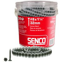 SENCO PRODUCTS, INC. 08T125W SCREW CEMENT BRD 8X1-1/4