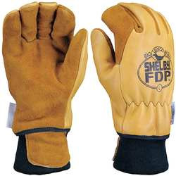 SHELBY 5282 S FIREFIGHTERS GLOVES S ELKHIDE LTHR PR