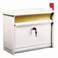 SOLAR GROUP MSK000W WHITE LOCK SECUR MAILBOX