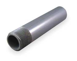 SPEARS 1883-060 NIPPLE 3/4 IN 6 IN L PVC GRAY