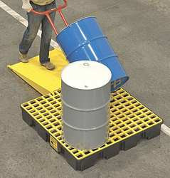 EAGLE MFG 9DM41 DRUM SPILL CNTNMNT PALLET 4 DRUM 8K LB.