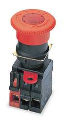 OMRON STI A22E-M-12 E-STOP PUSH BUTTON 22MM NO/NC RED