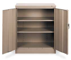 TENNSCO CORP 1442 SD COUNTER HEIGHT CABINET,UNASSEMBLED,SAND