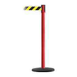 TENSABARRIER 890B-33-21-21-STD-NO-D4X-C D0007 BARRIER POST W/ BELT RED BLACK NO 