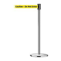 TENSABARRIER 890U-1P-1P-1P-STD-NO-YAX-C D0011 BARRIER POST WITH BELT POLISHED CH