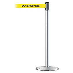 TENSABARRIER 890U-1S-1S-1S-STD-NO-YEX-C D0011 BARRIER POST WITH BELT SATIN CHROM