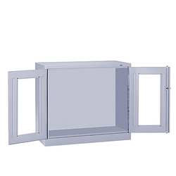 TENNSCO CORP CVDJ1878SUC LIGHT GREY COMBINATION STORAGE CABINET,CLEARVIEW