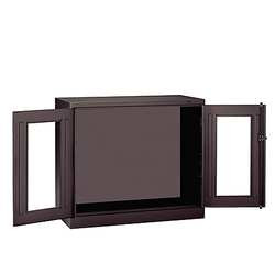 TENNSCO CORP CVDJ2478C BLACK COMBINATION STORAGE CABINET,CLEARVIEW