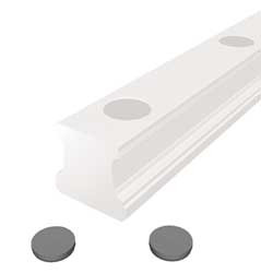 THOMSON 531HP25 PLASTIC RAIL PLUGS OD 11 MM PK25