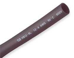 THOMAS & BETTS HS12-6L SHRINK TUBING 0.510 IN ID BL 6 IN PK 25