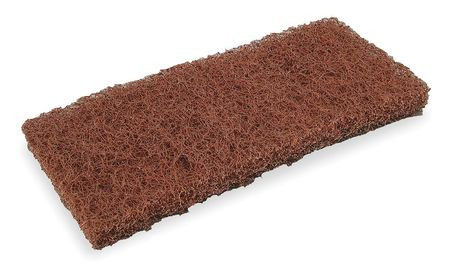TOUGH 280197 HEAVY DUTY PAD BROWN 10” L  X 4” W, PK 5