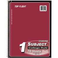 TOP FLIGHT WB705/PFW WIREBOUND NOTEBOOK CR 70-CT