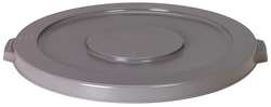 TOUGH 5DMW9 D5923 TRASH CAN TOP FLAT GRAY 22-1/4 IN 