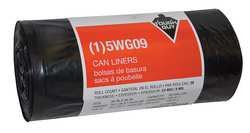 TOUGH 5WG09 CORELESS ROLL LINER 36 GAL. BLK PK25
